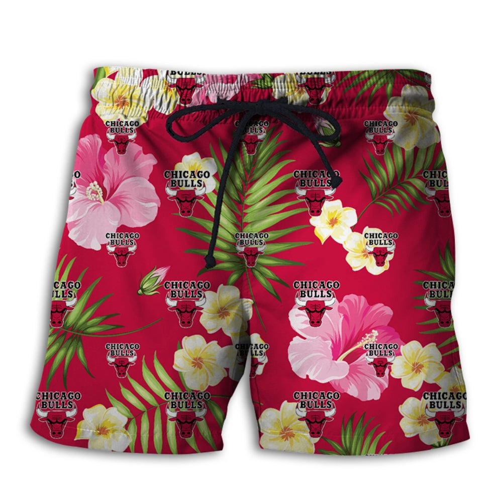 Chicago Bulls Summer Floral Shorts