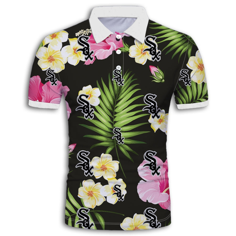 Chicago White Sox Summer Floral Polo Shirt