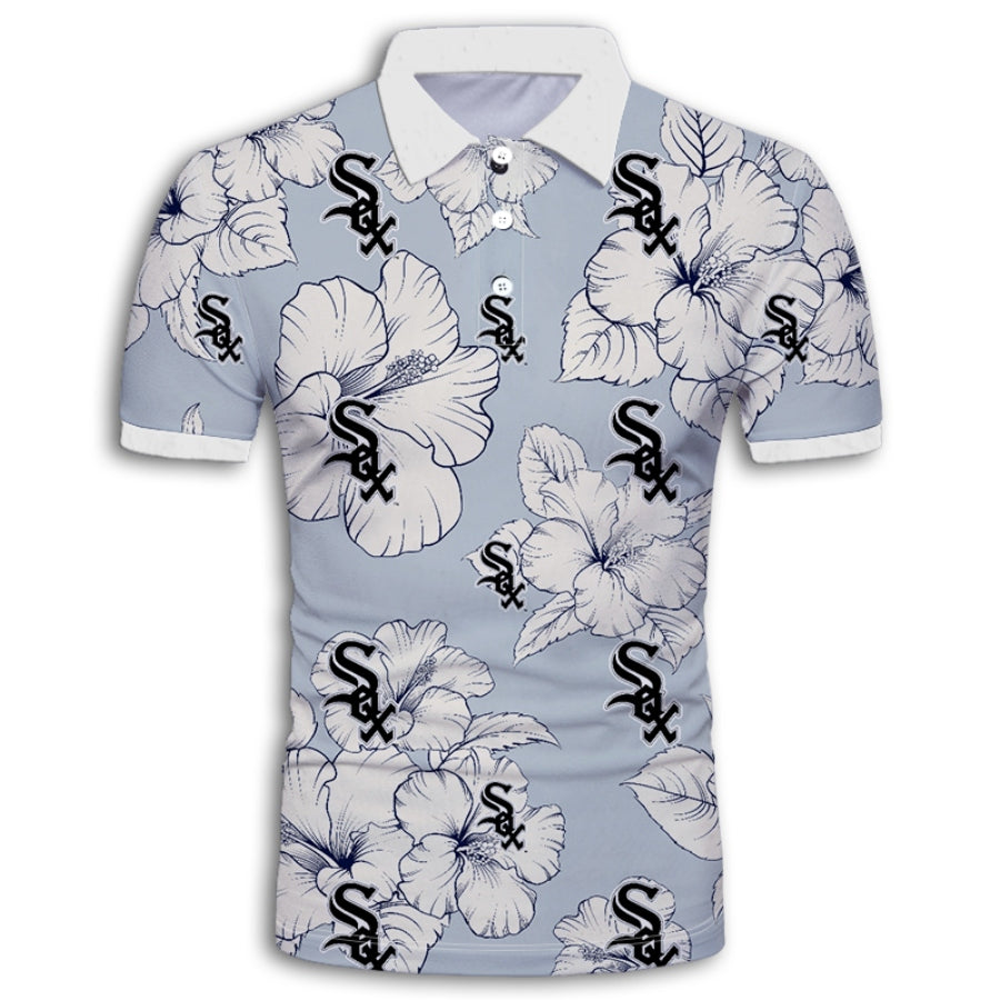 Chicago White Sox Tropical Floral Polo Shirt