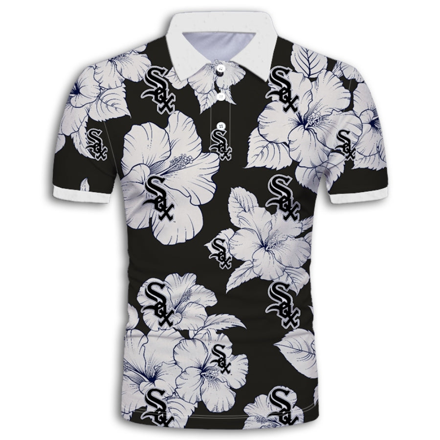 Chicago White Sox Tropical Floral Polo Shirt