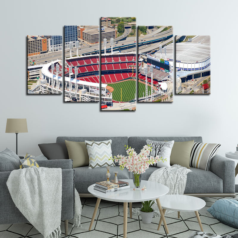 Cincinnati Reds Stadium Wall Canvas