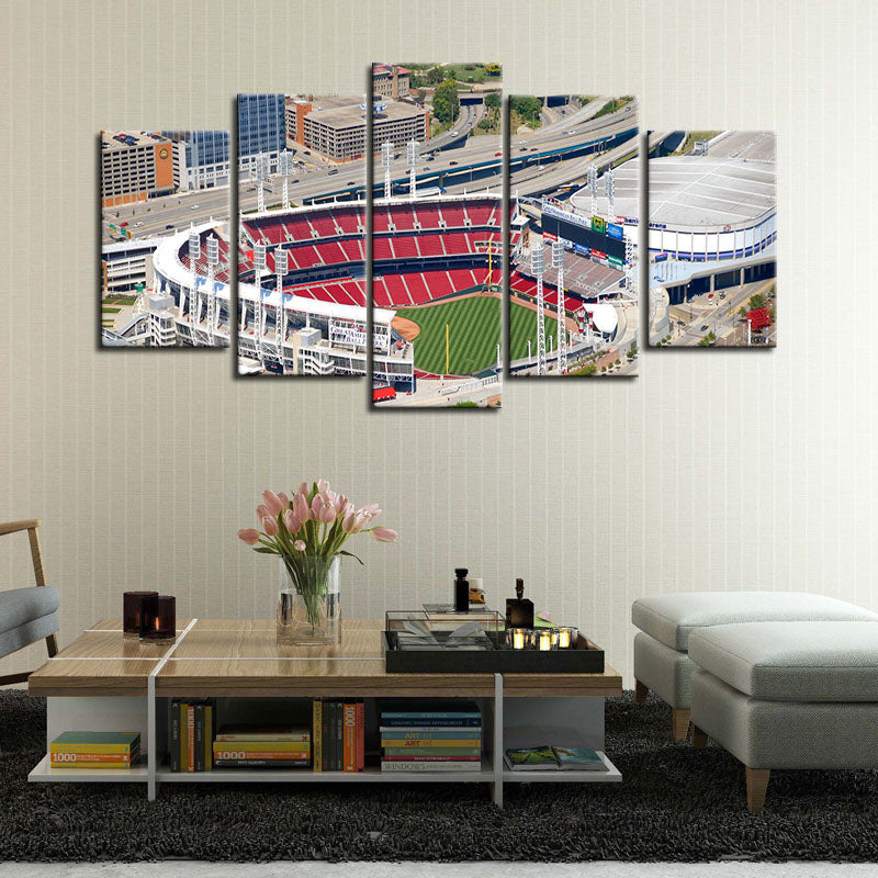 Cincinnati Reds Stadium Wall Canvas
