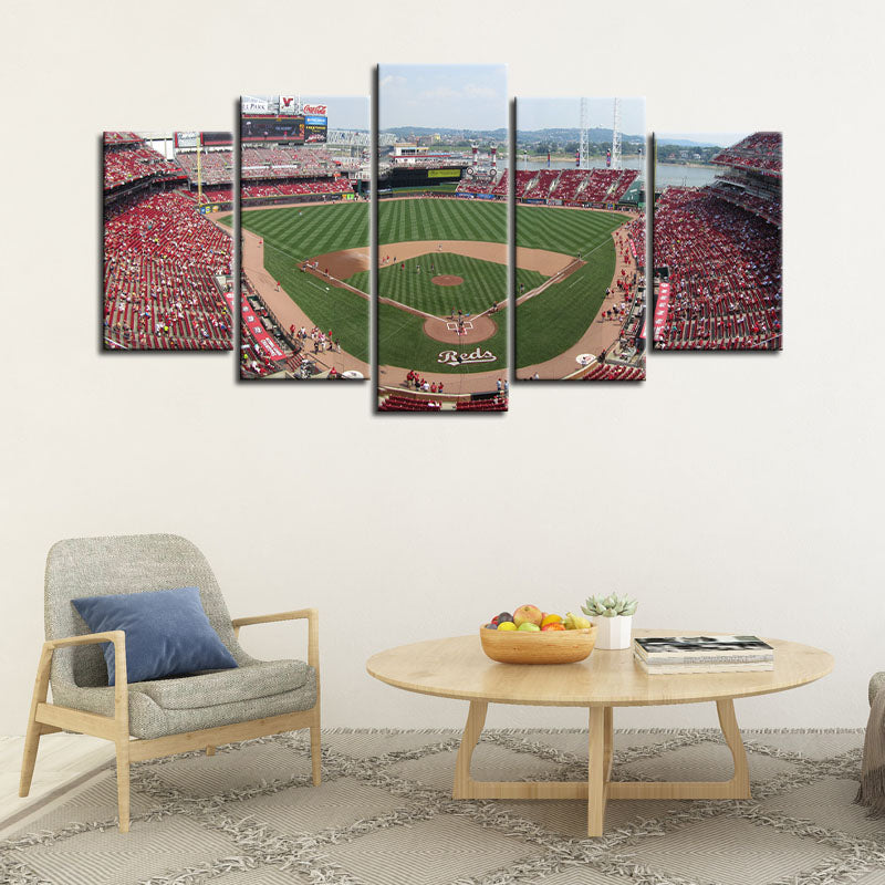 Cincinnati Reds Stadium Wall Canvas