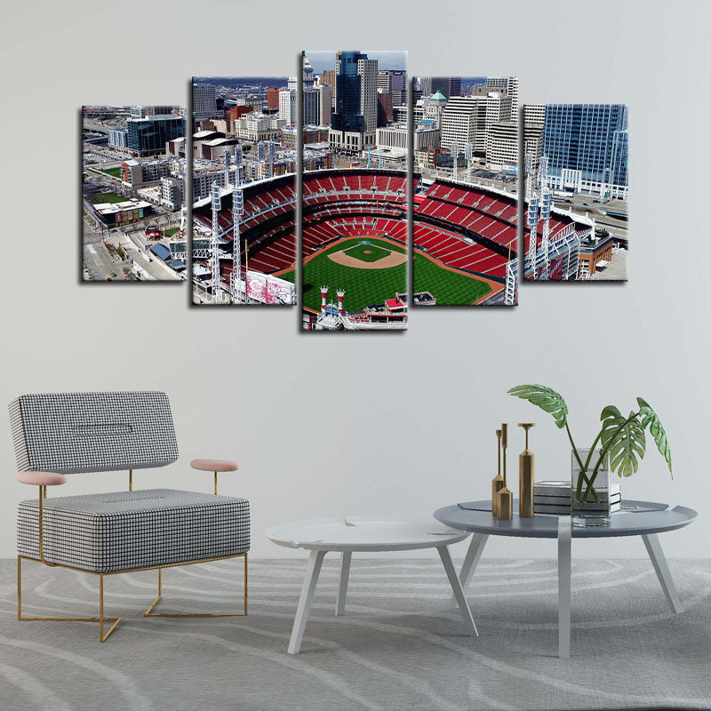 Cincinnati Reds Stadium Wall Canvas