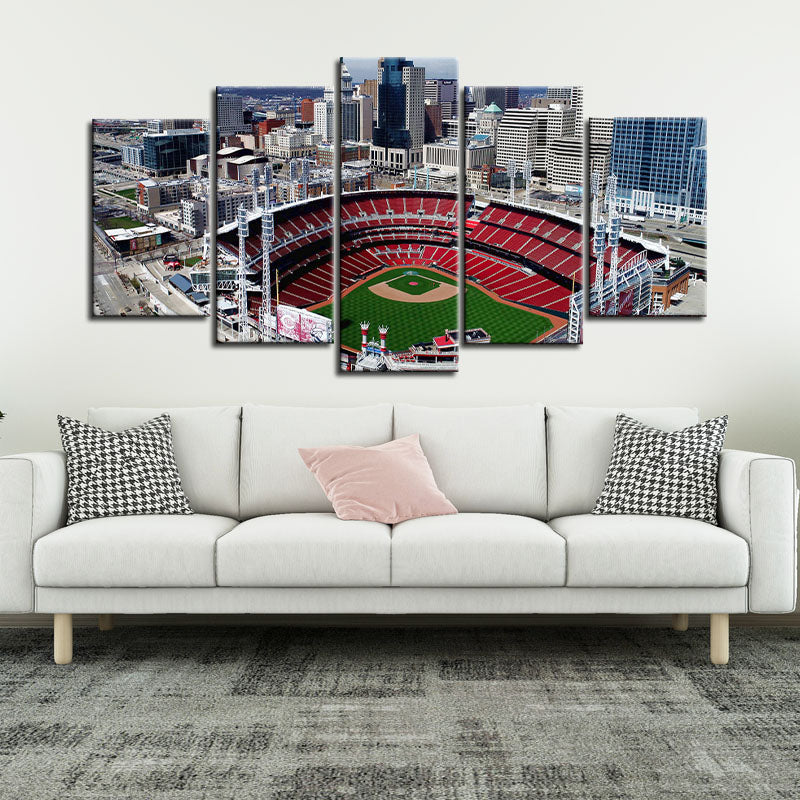 Cincinnati Reds Stadium Wall Canvas