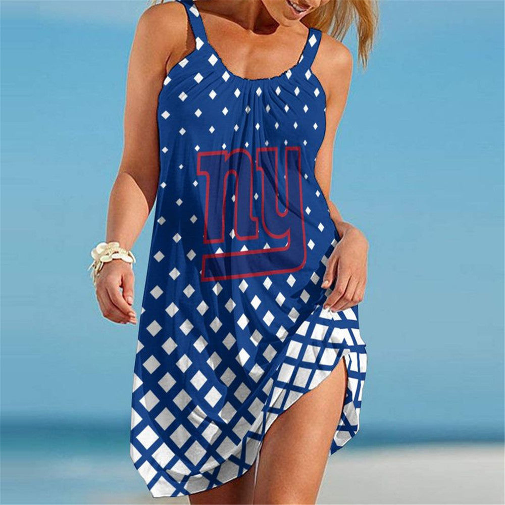 New York Giants Women Beach Dress
