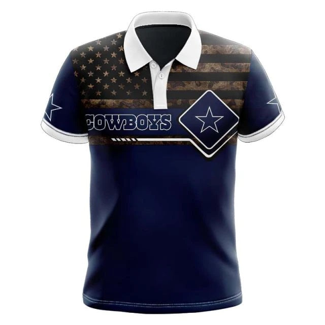 Dallas Cowboys American Flag Polo Shirt – SportsDexter