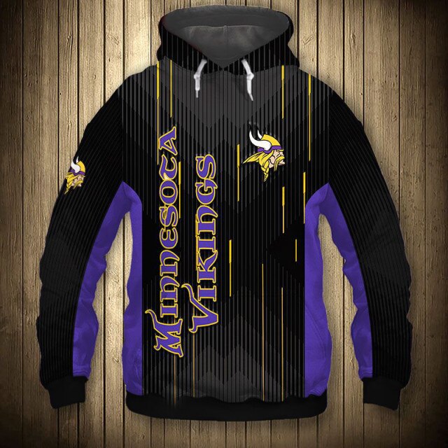 Minnesota Vikings Stripe Hoodie