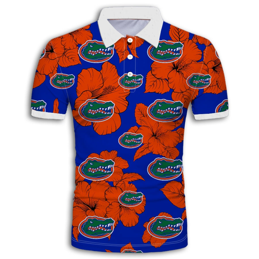 Florida Gators Tropical Floral Polo Shirt