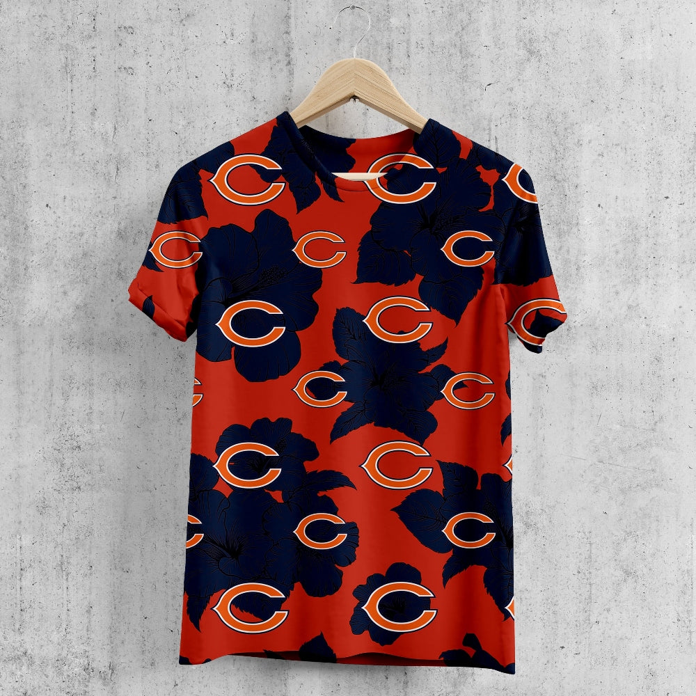 Chicago Bears Tropical Floral T-Shirt