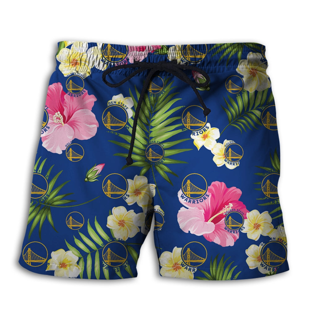 Golden State Warriors Summer Floral Shorts