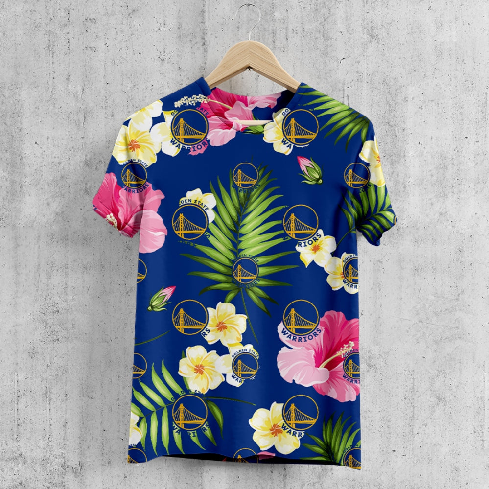 Golden State Warriors Summer Floral T-Shirt