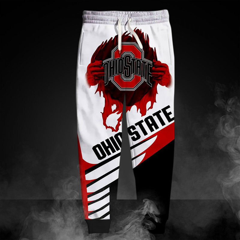 Ohio State Buckeyes Casual 3D Sweatpants