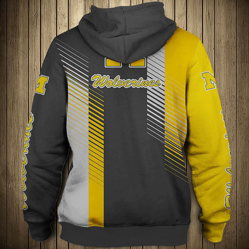 Michigan Wolverines Stripes Hoodie