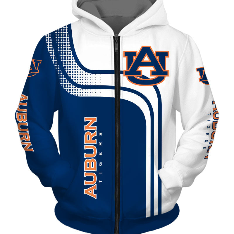 Auburn Tigers Casual Zipper Hoodie