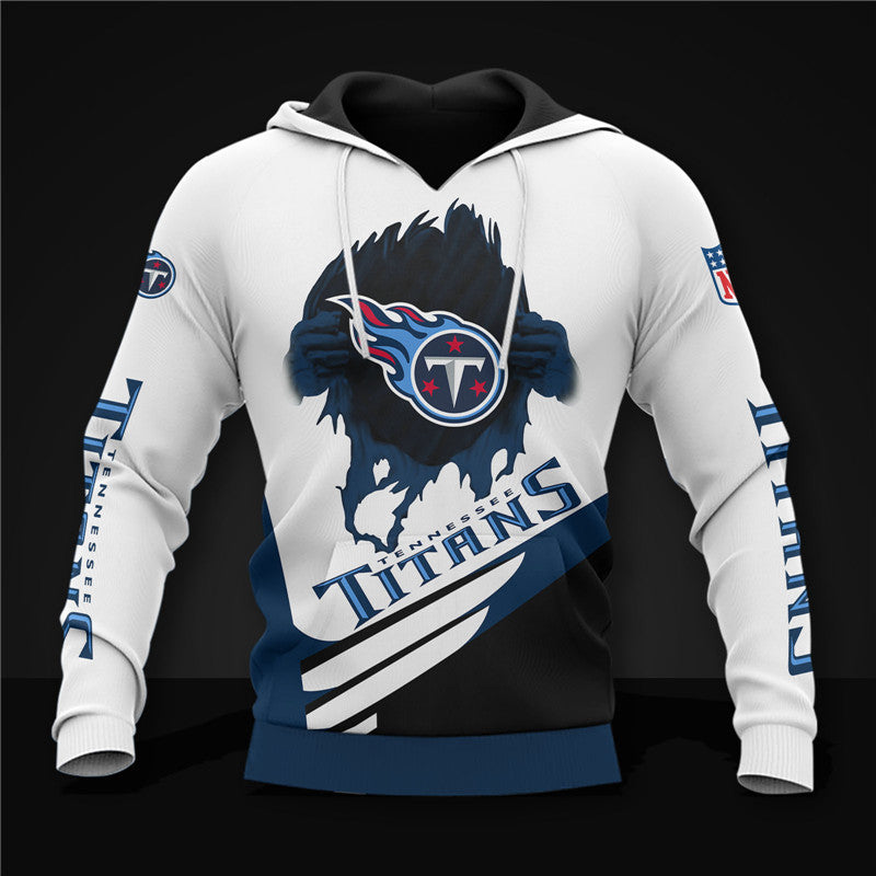 Tennessee Titans Zigzag Casual 3D Hoodie in 2023