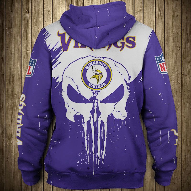 Minnesota Vikings Skull Hoodie