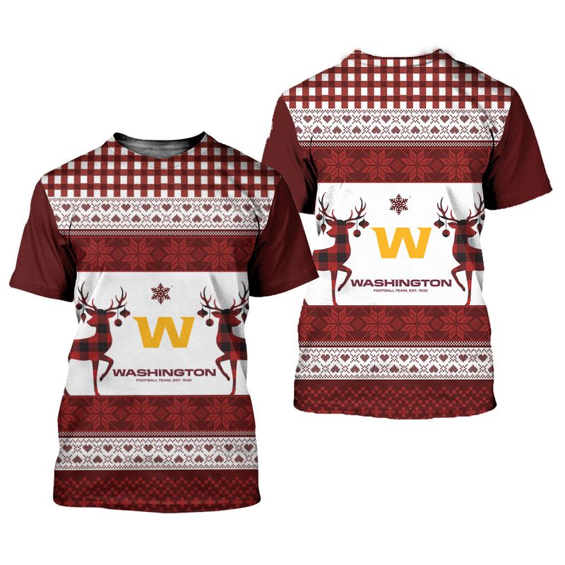 Washington Football Team Christmas T-Shirt