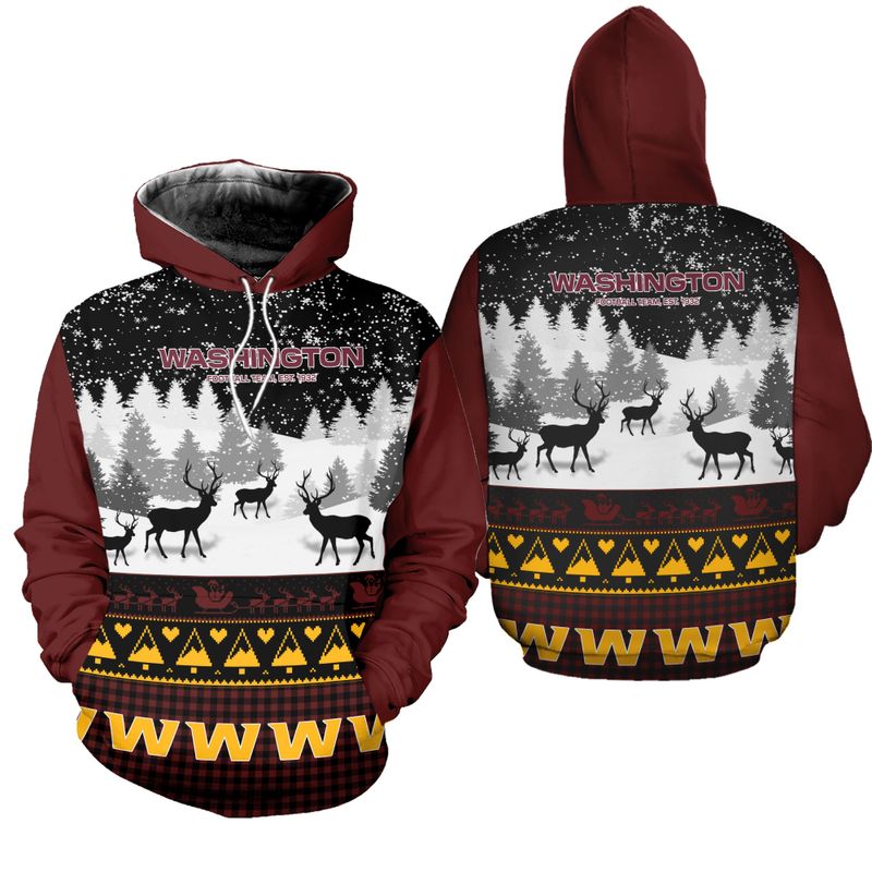 Washington Football Team Casual Christmas Hoodie