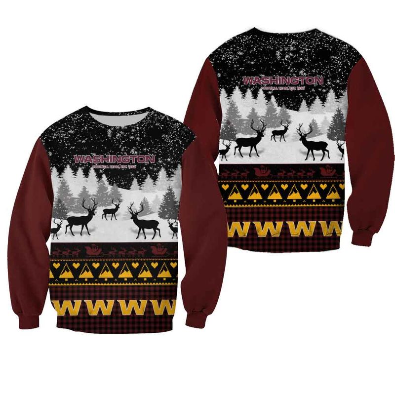 Washington Football Team Casual Christmas Sweatshirt