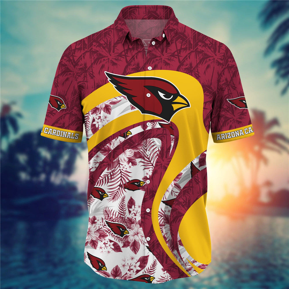 Arizona Cardinals Floral Casual Shirt