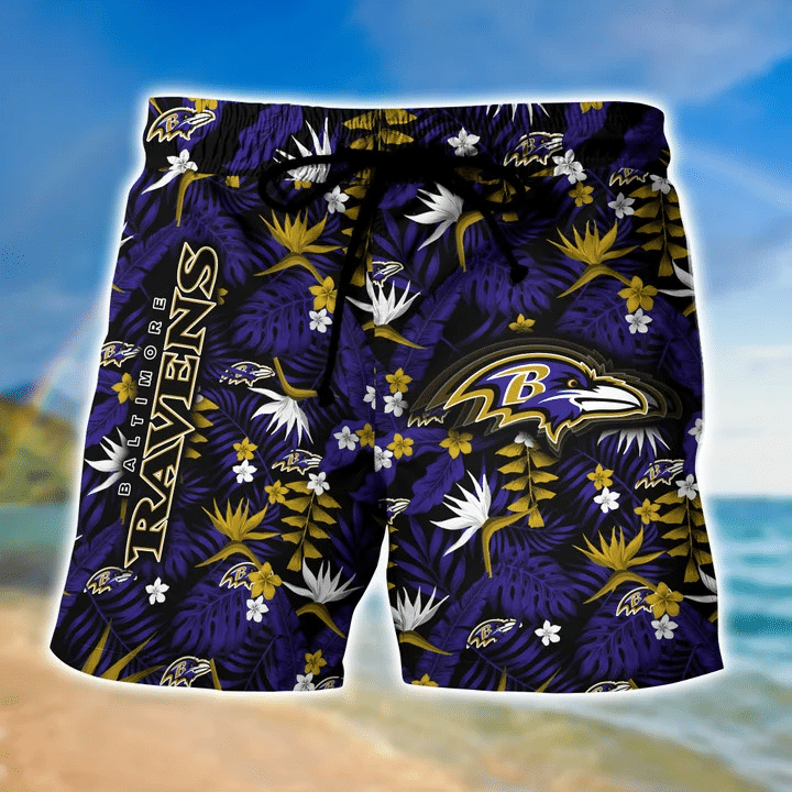 Baltimore Ravens Coolest Hawaiian Shorts