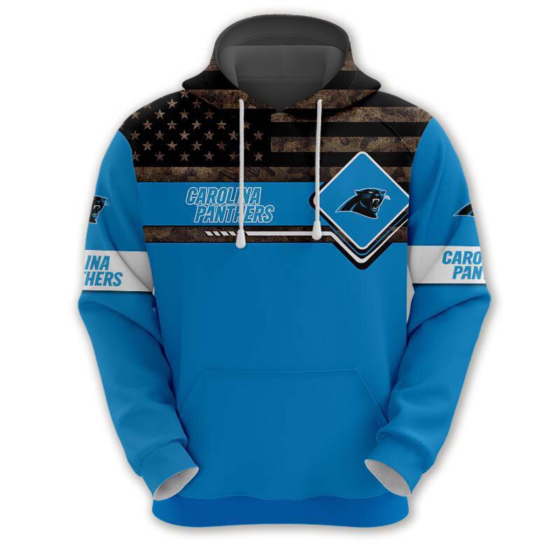 Carolina Panthers American Flag Hoodie