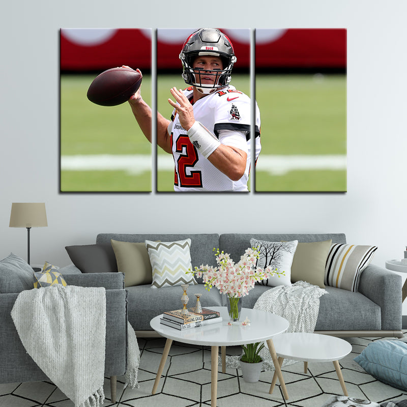 Tom Brady Tampa Bay Buccaneers Wall Canvas