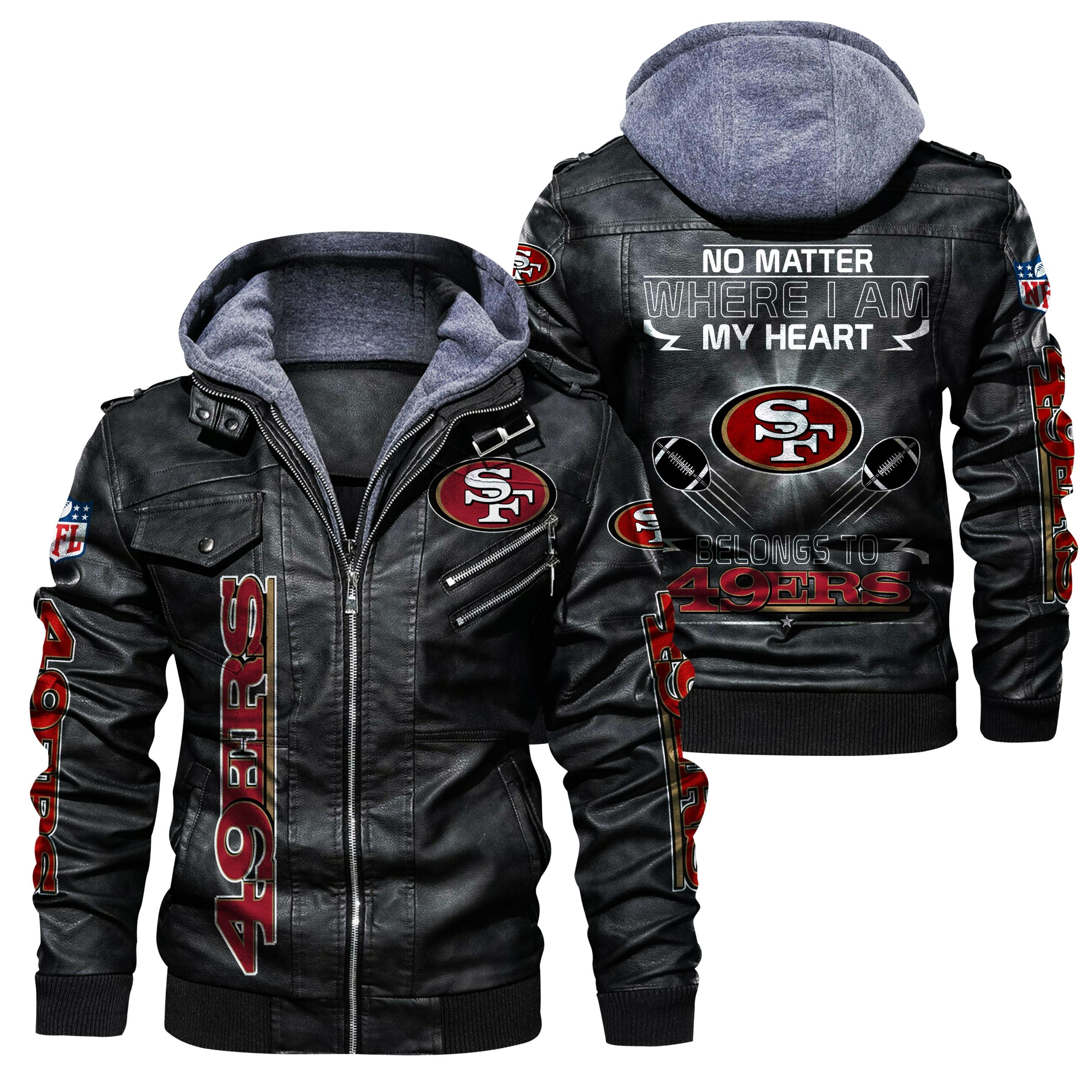 San Francisco 49ers Casual Leather Jacket