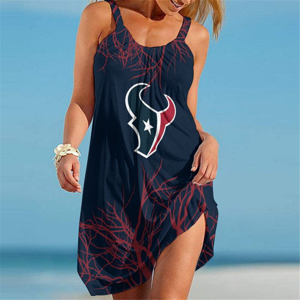 Houston Texans Women Casual Beach Dress