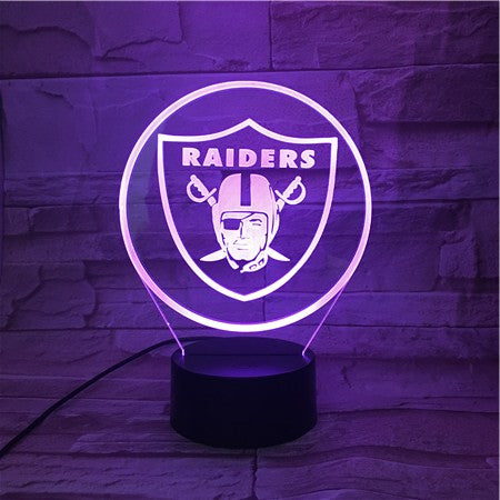 Las Vegas Raiders 3D LED Lamp