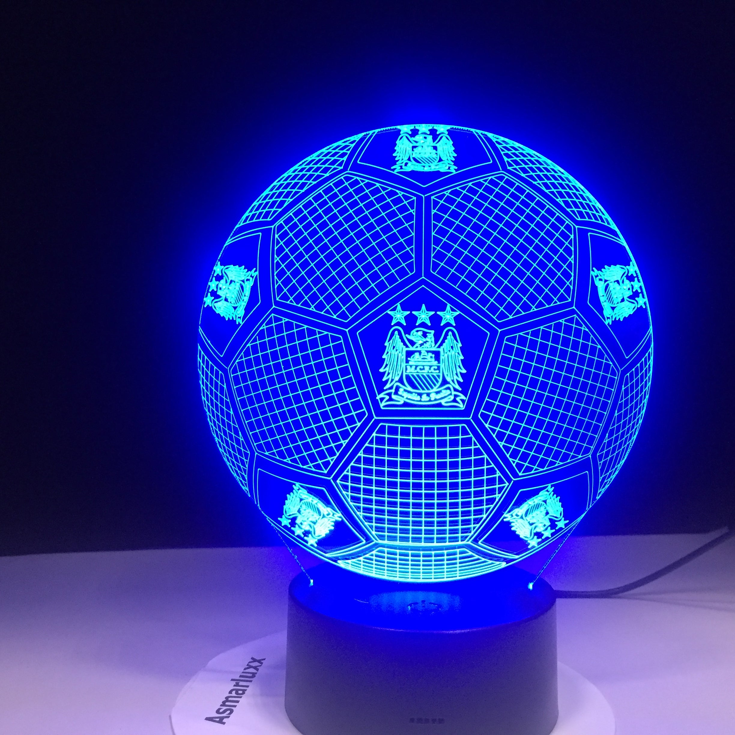 Manchester City 3D Illusion LED Lamp