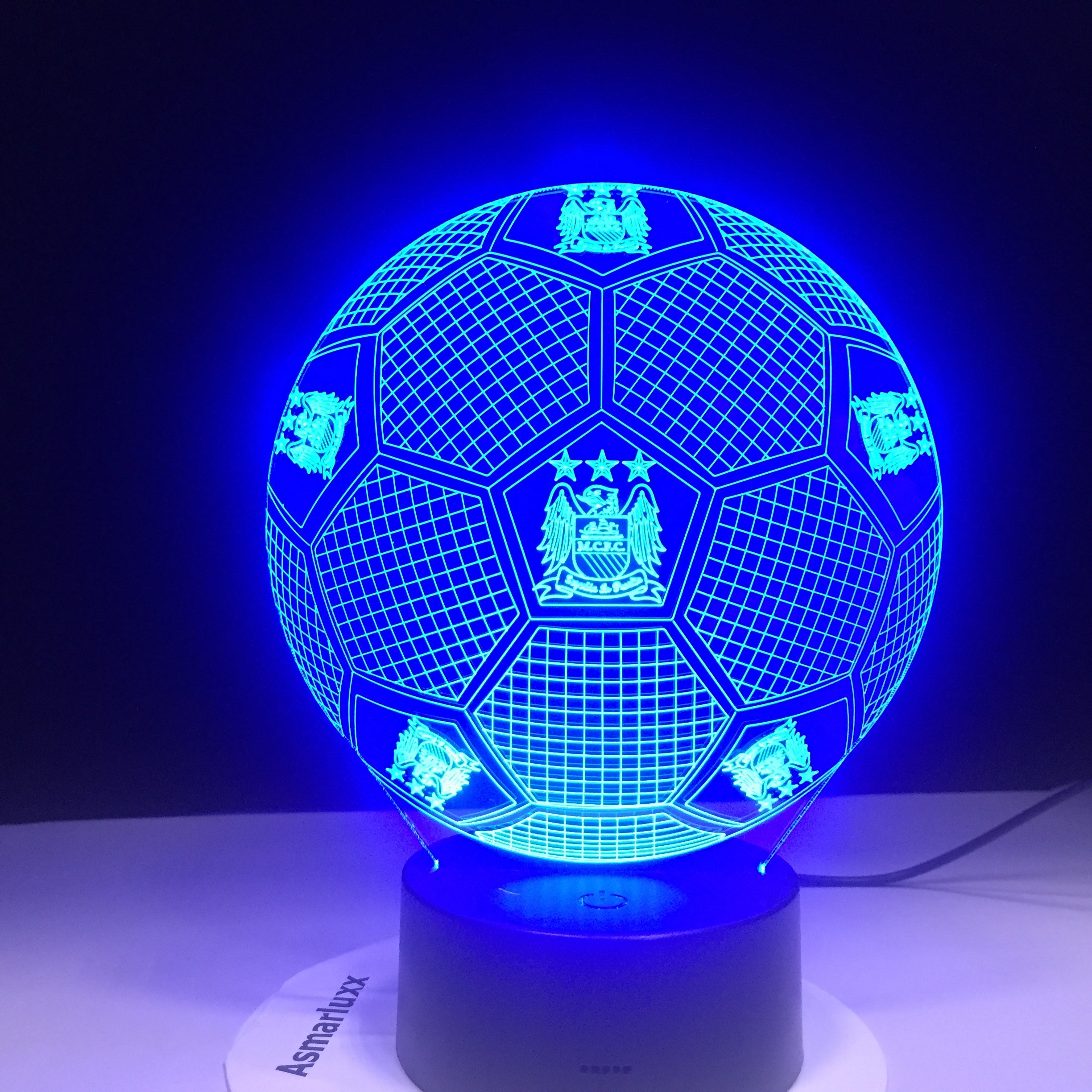 Manchester City 3D Illusion LED Lamp