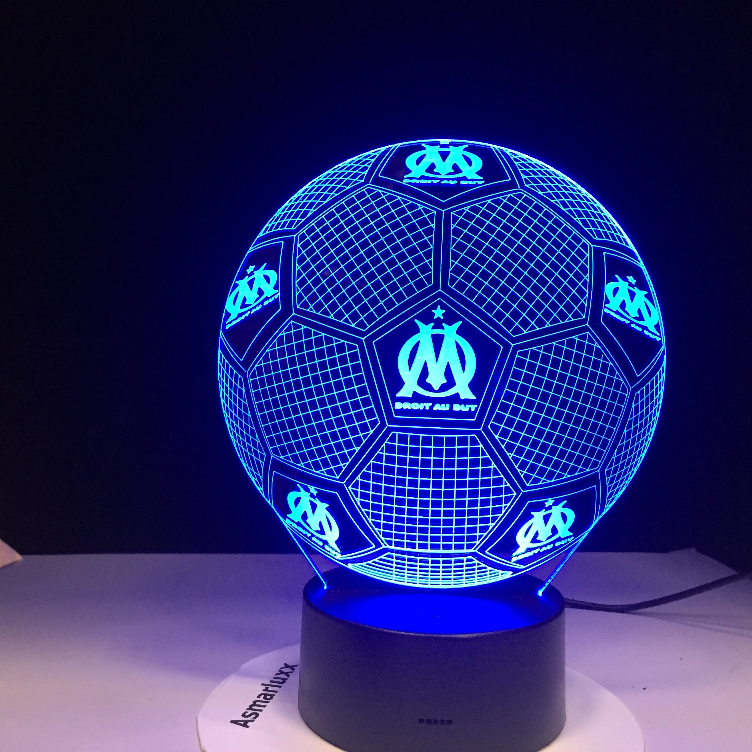 Olympique de Marseille 3D Illusion LED Lamp