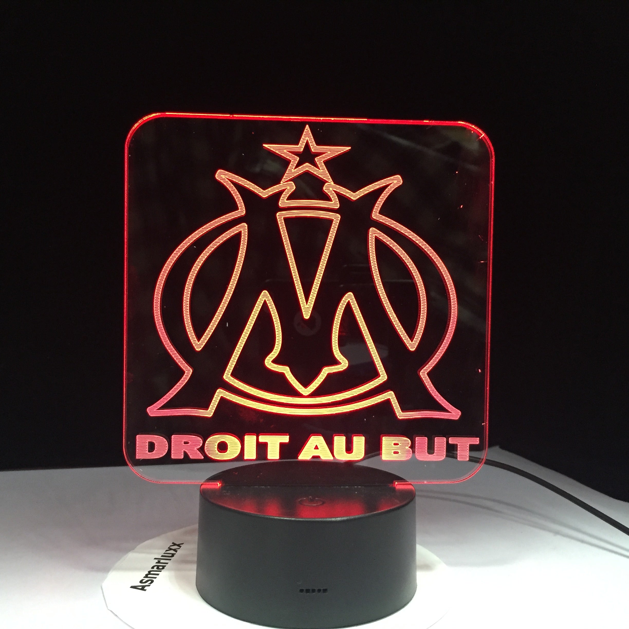 Olympique de Marseille 3D LED Lamp