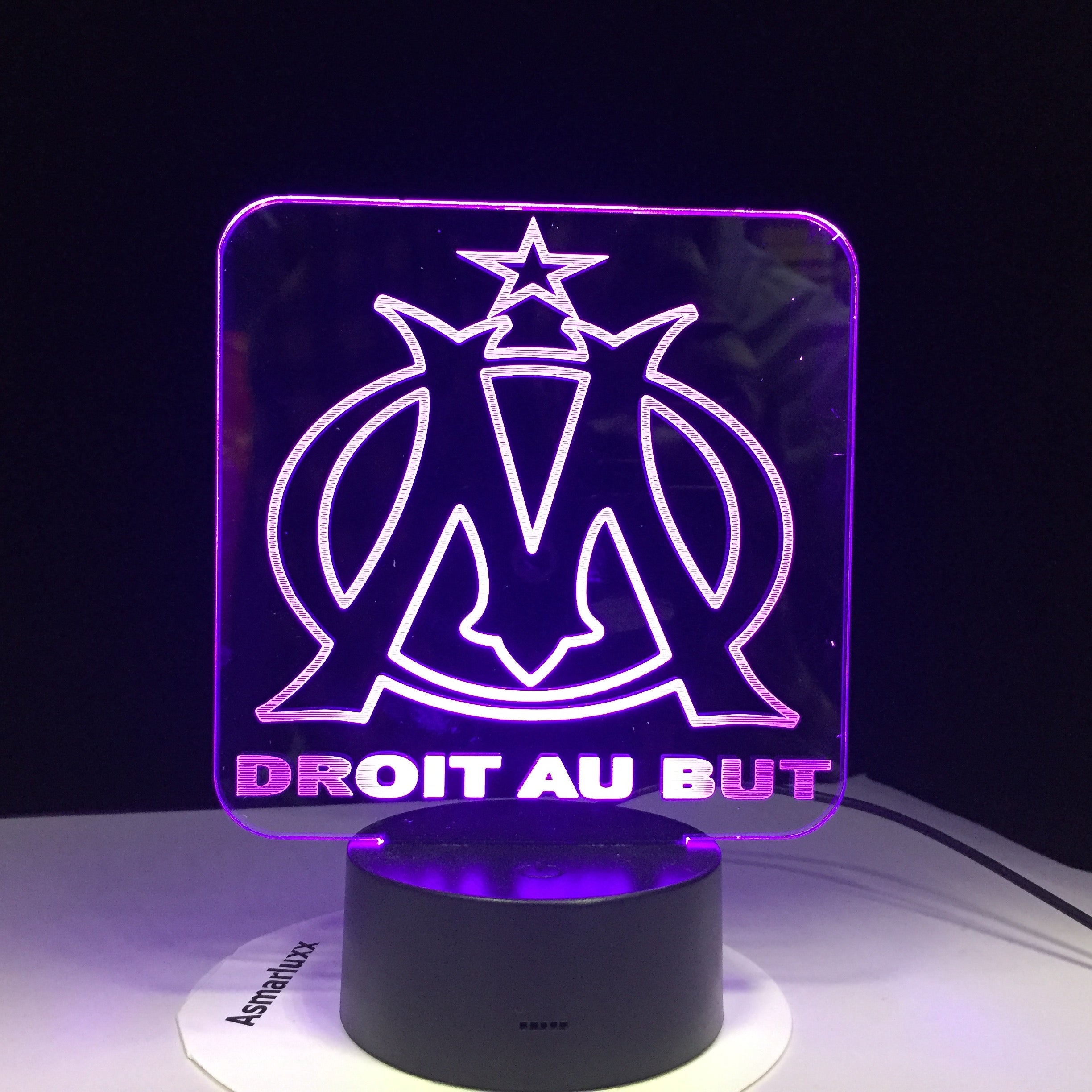 Olympique de Marseille 3D LED Lamp