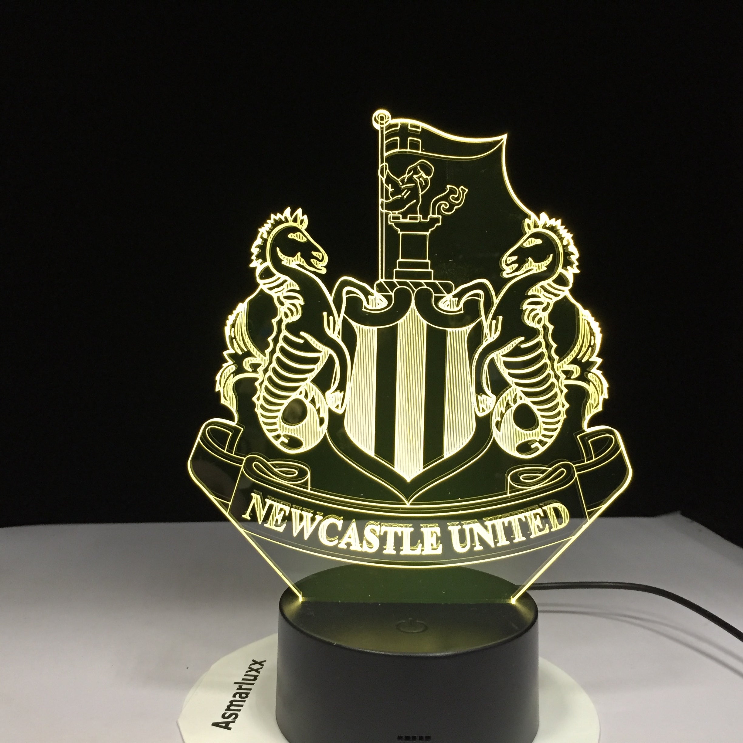 Newcastle United 3D LED Lamp