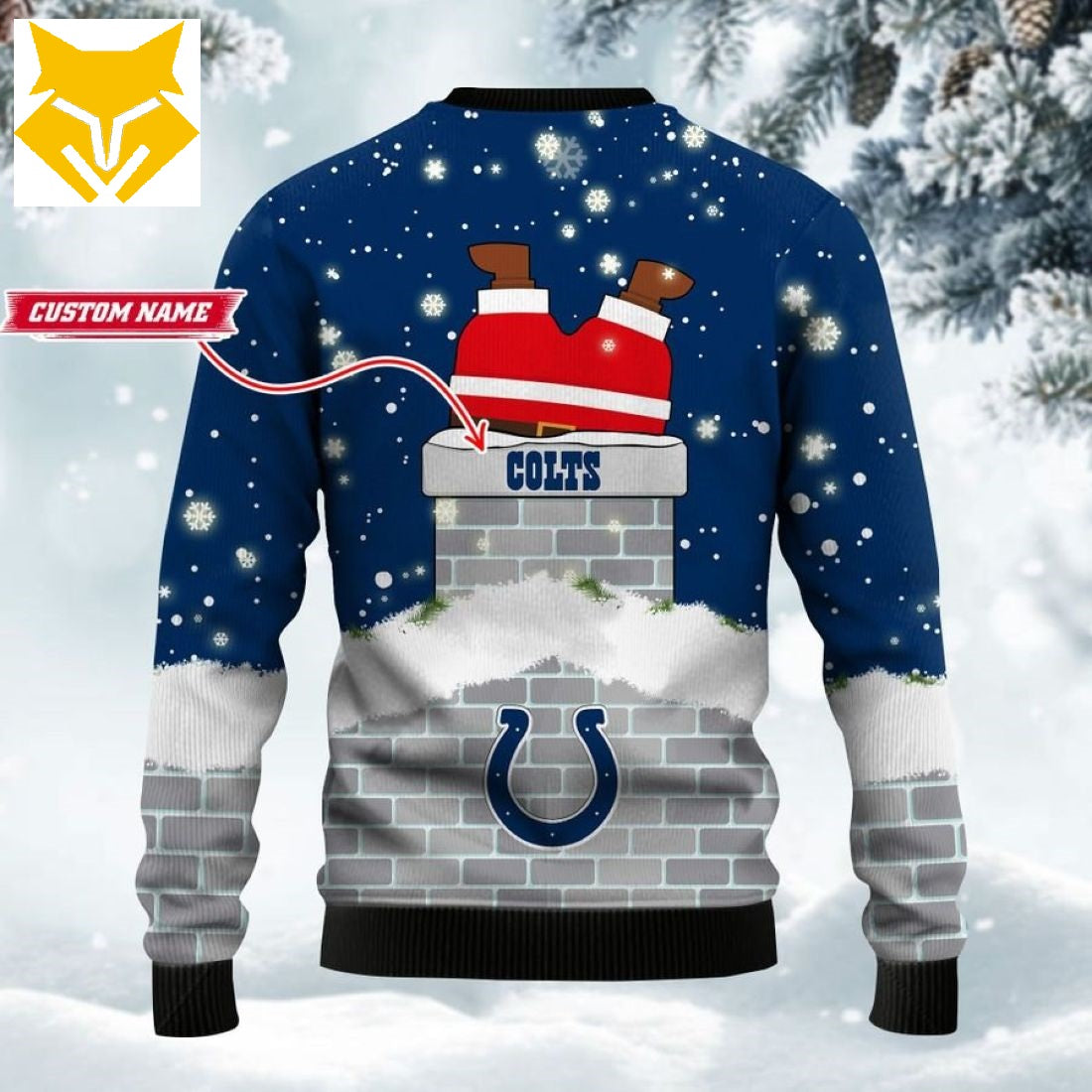 Indianapolis Colts Santa Ugly Christmas Sweatshirt