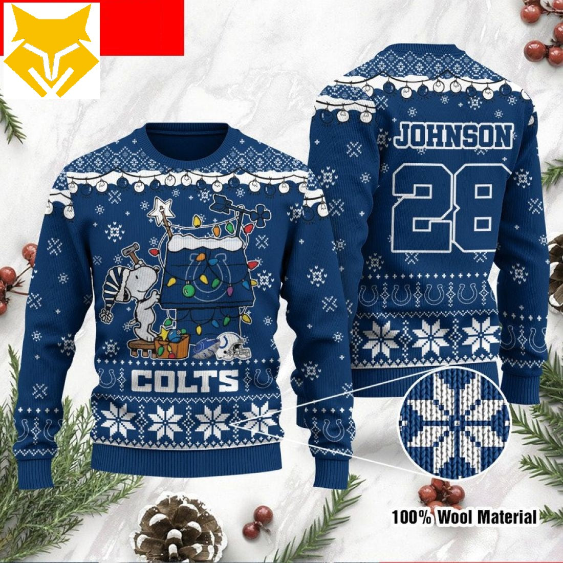 Indianapolis Colts Snoopy Christmas Sweatshirt