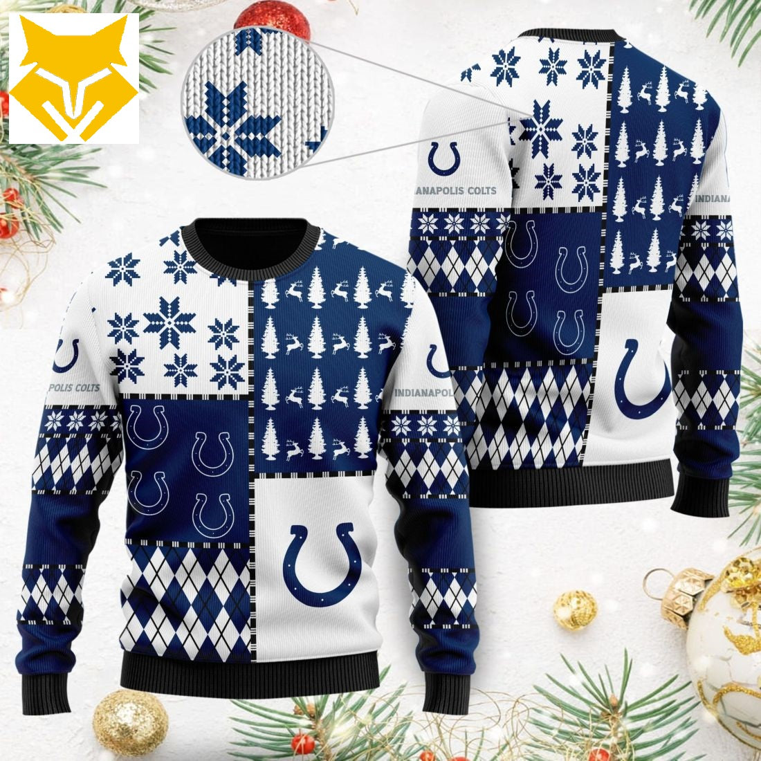 Indianapolis Colts Ugly Christmas Sweatshirt