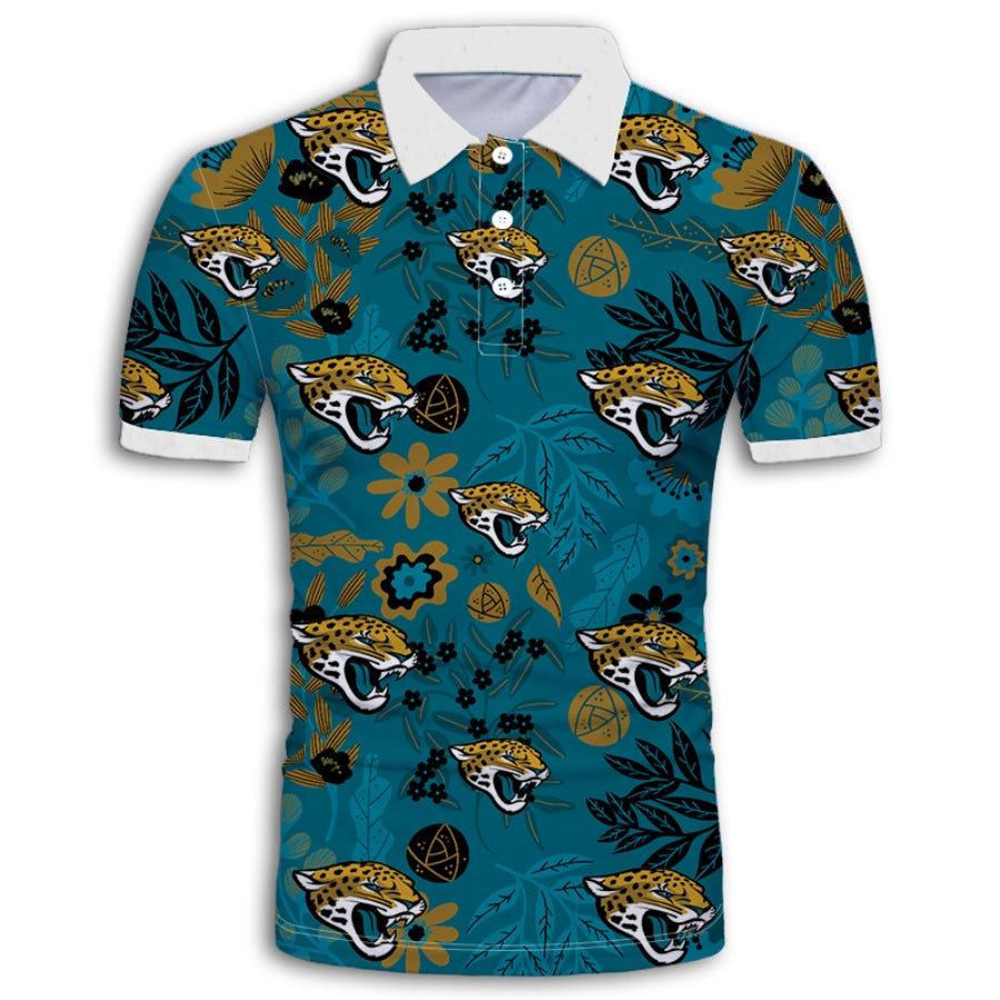 Jacksonville Jaguars Aloha Hawaiian Polo Shirt
