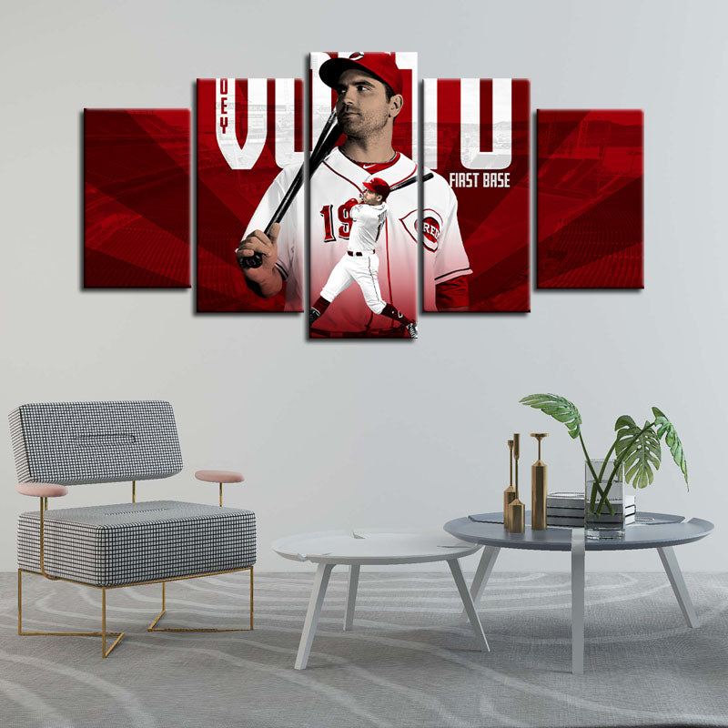 Joey Votto Cincinnati Reds Wall Art Canvas