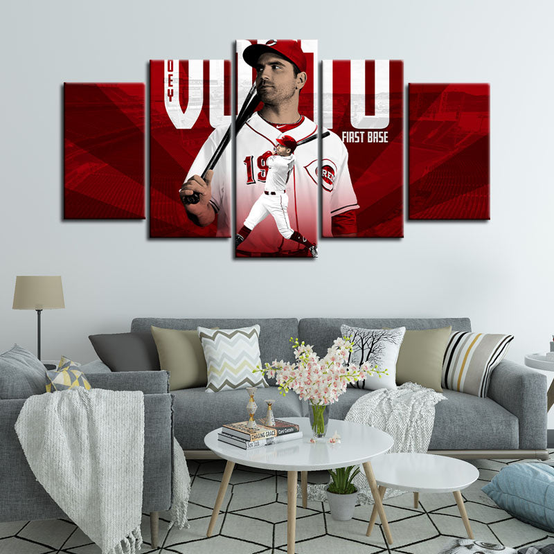 Joey Votto Cincinnati Reds Wall Art Canvas