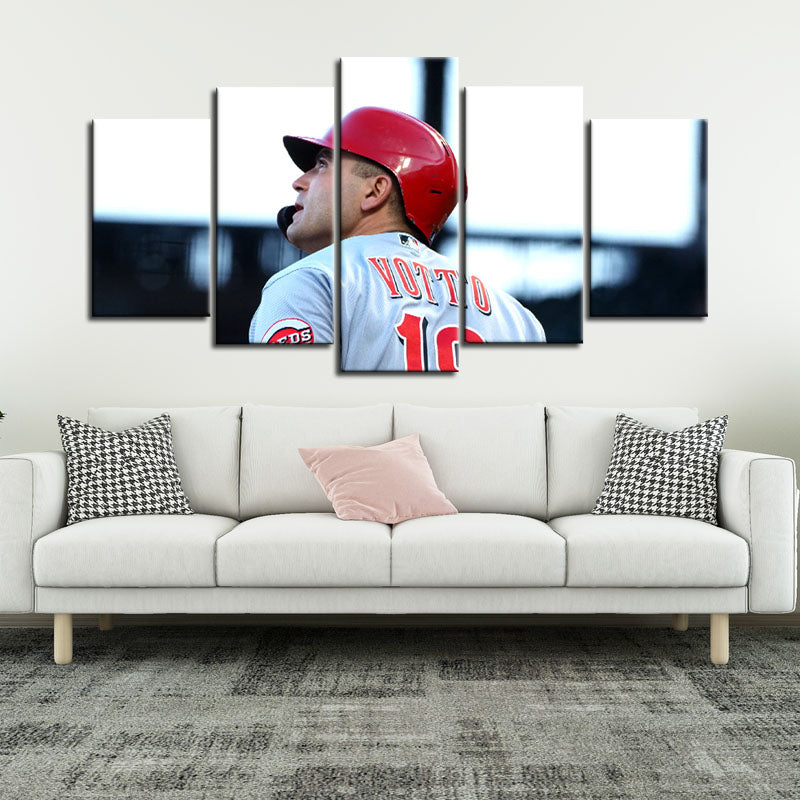 Joey Votto Cincinnati Reds Wall Canvas