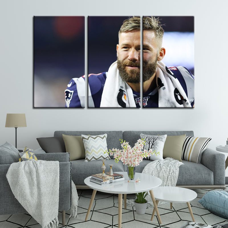 Julian Edelman New England Patriots Wall Canvas