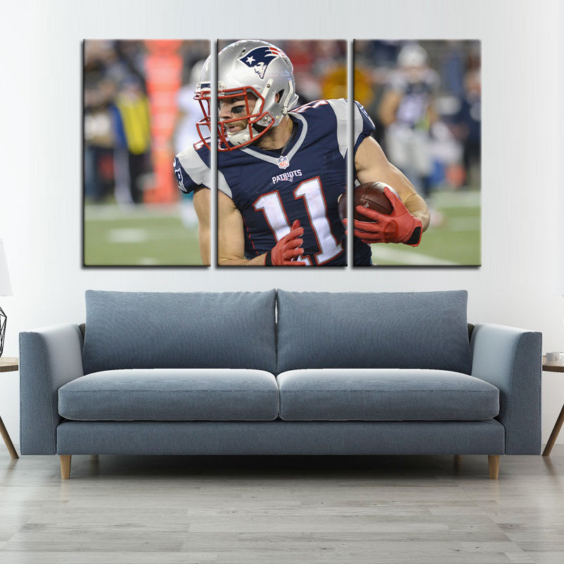 Julian Edelman New England Patriots Wall Canvas