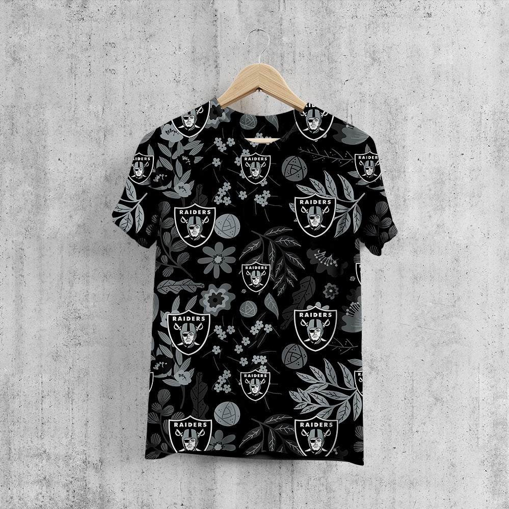 Las Vegas Raiders Aloha Hawaiian T-Shirt