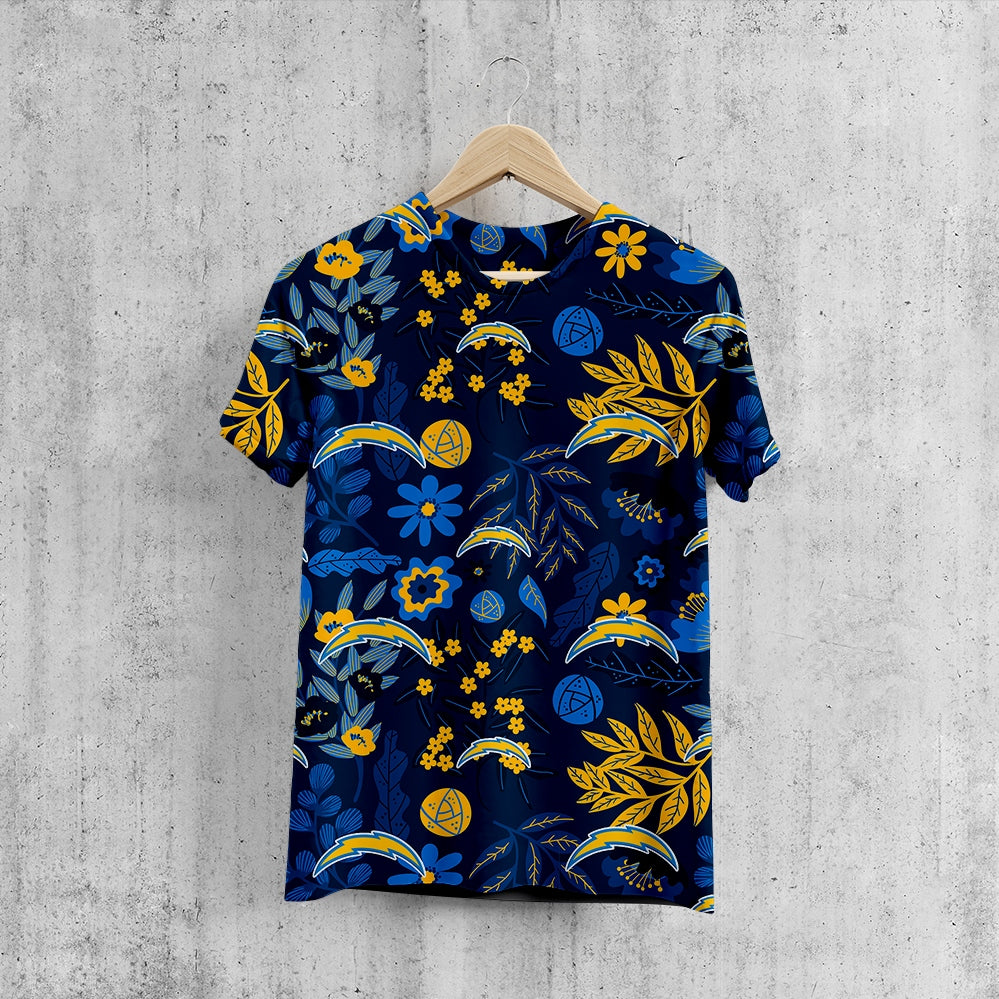 Los Angeles Chargers Aloha Hawaiian T-Shirt