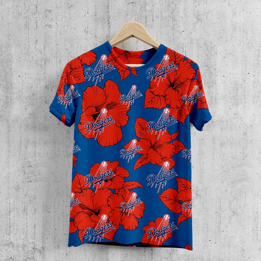 Los Angeles Dodgers Tropical Floral T-Shirt