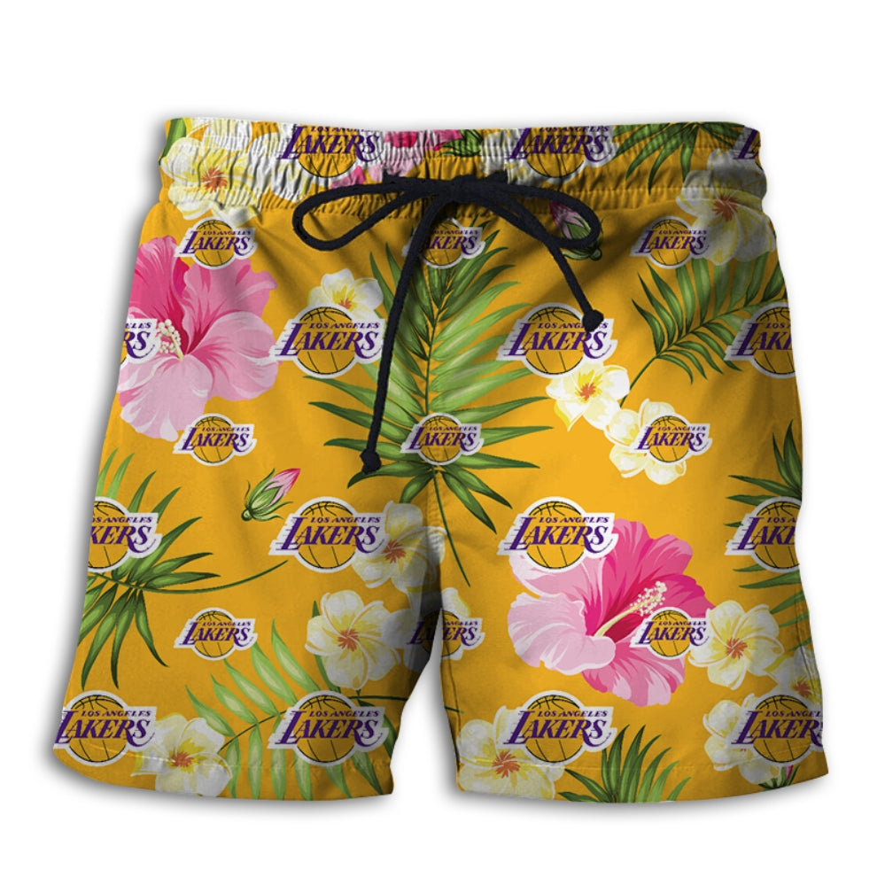 Los Angeles Lakers Summer Floral Shorts